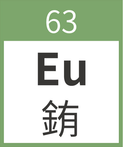 Europium	Eu	銪	63
