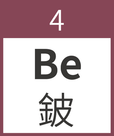04鈹 Be Beryllium 鹼土金屬 
