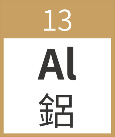 13鋁 Al aluminium 主族金屬