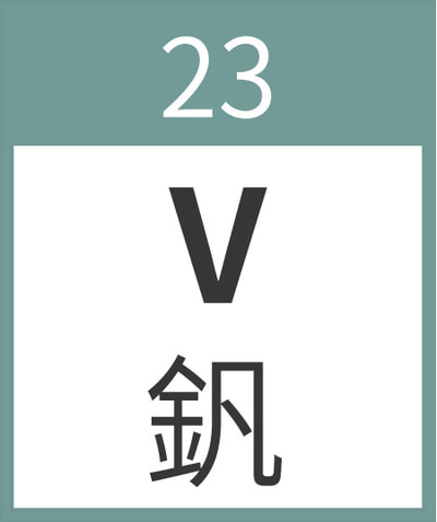 23釩 V Vanadium 過渡金屬 