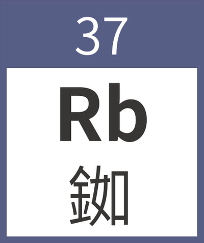 Rubidium	Rb	銣	37
