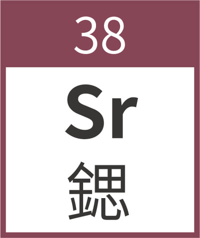 Strontium	Sr	鍶	38
