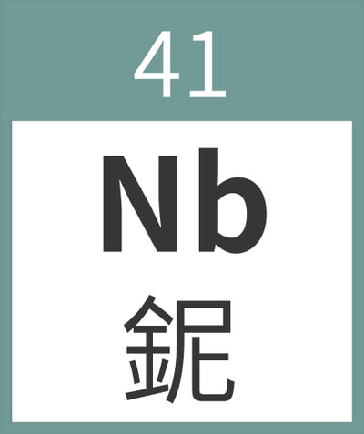 Niobium	Nb	鈮	41
