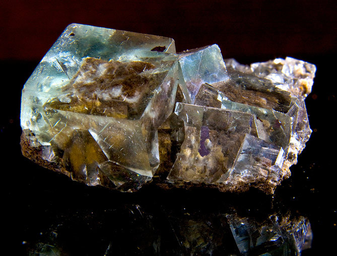 螢石 氟石 礦石 結晶 