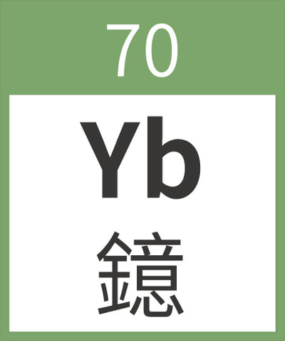 Ytterbium	Yb	鐿	70
