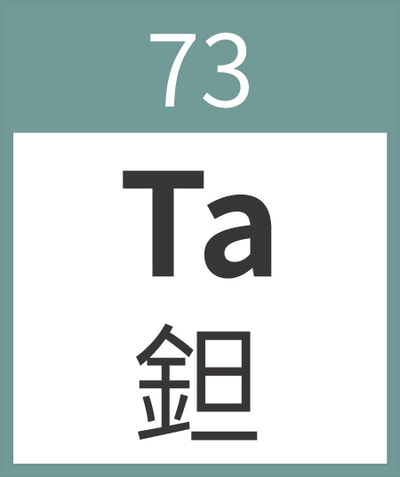 Tantalum	Ta	鉭	73
