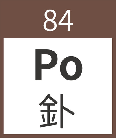 Polonium	Po	釙	84
