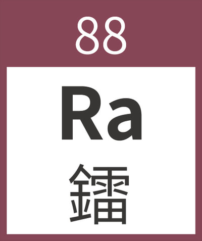 Radium	Ra	鐳	88
