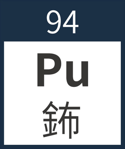 Plutonium	Pu	鈽	94
